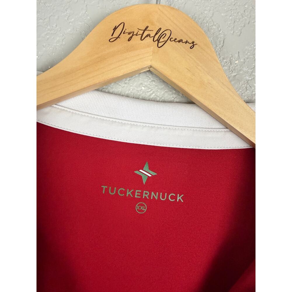 Tuckernuck Red Sleeveless Performance Jersey Caroline Polo Top XXL Golf Tnuck - Picture 4 of 10